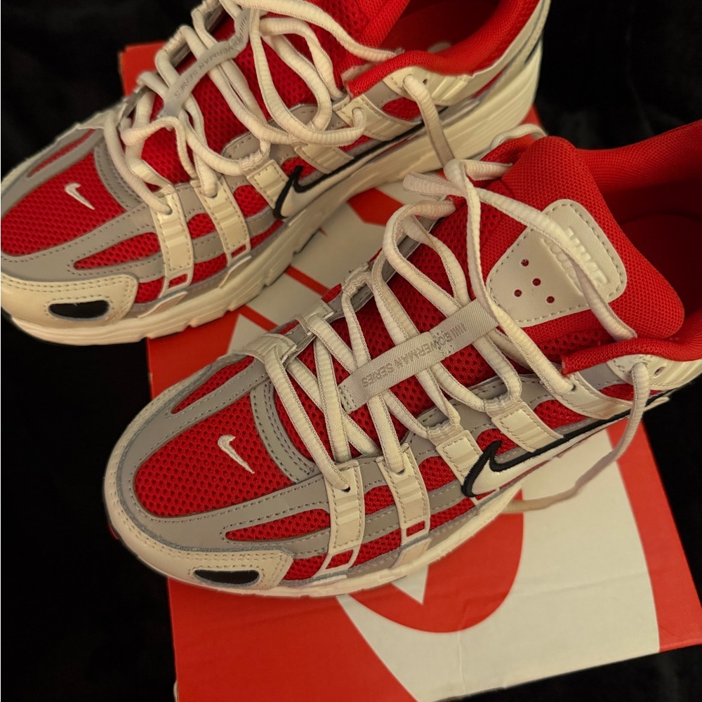 Nike Red and White Sneakers